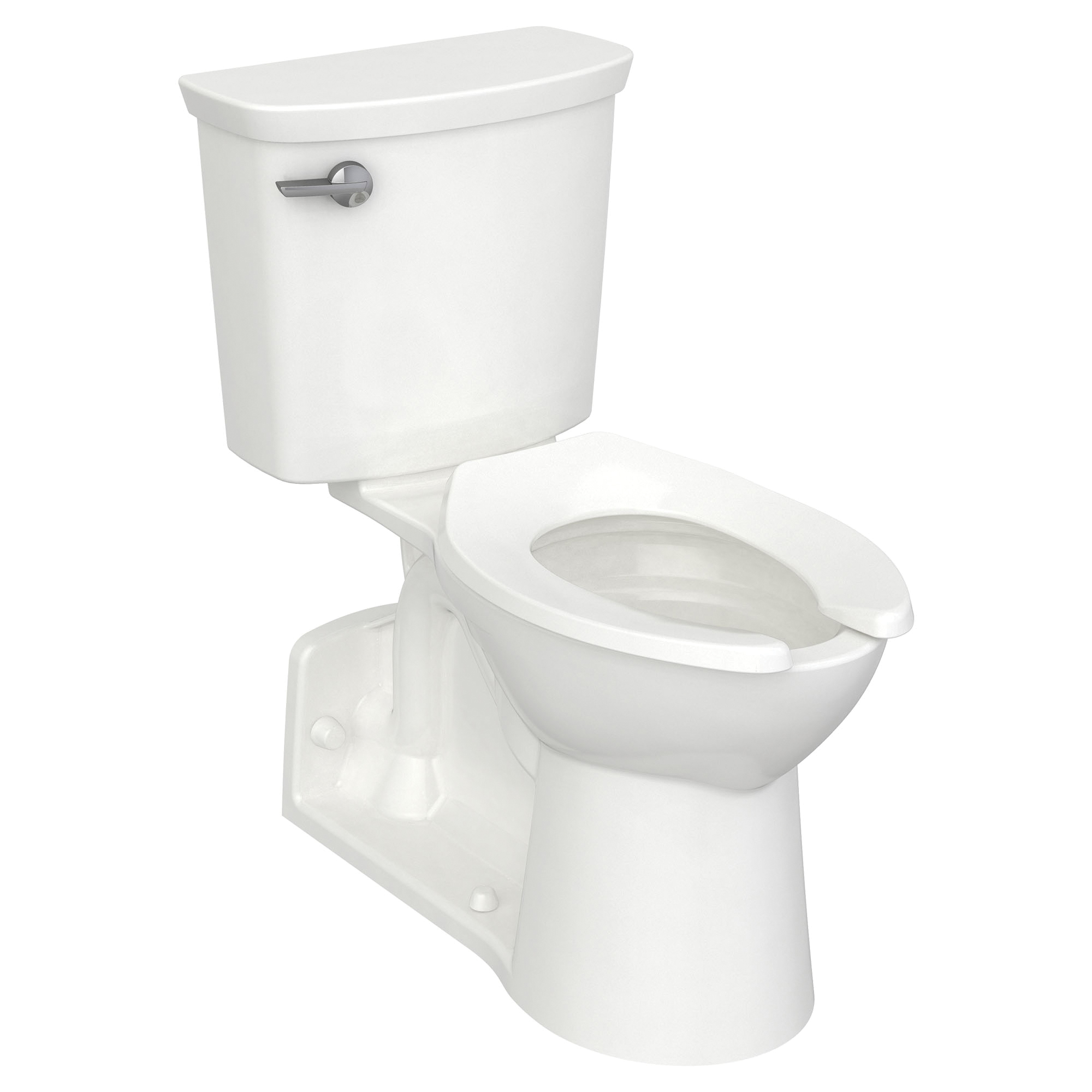 American Standard 5901100.020 Toilet Seat, Elongated Front Bowl, Open Front, Plastic, White, External Check Hinge, Import