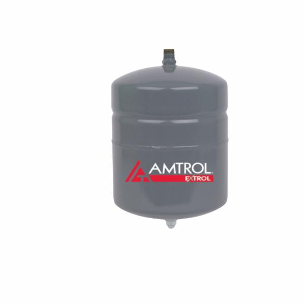 Amtrol® EXTROL® 101-1 EX Series In-Line Hydronic Expansion Tank, 2 gal Capacity, 0.5 Acceptance, 1 gal Acceptance, 100 psig Pressure, Heavy Duty Butyl/EPDM Diaphragm, 8 in Dia x 13 in H