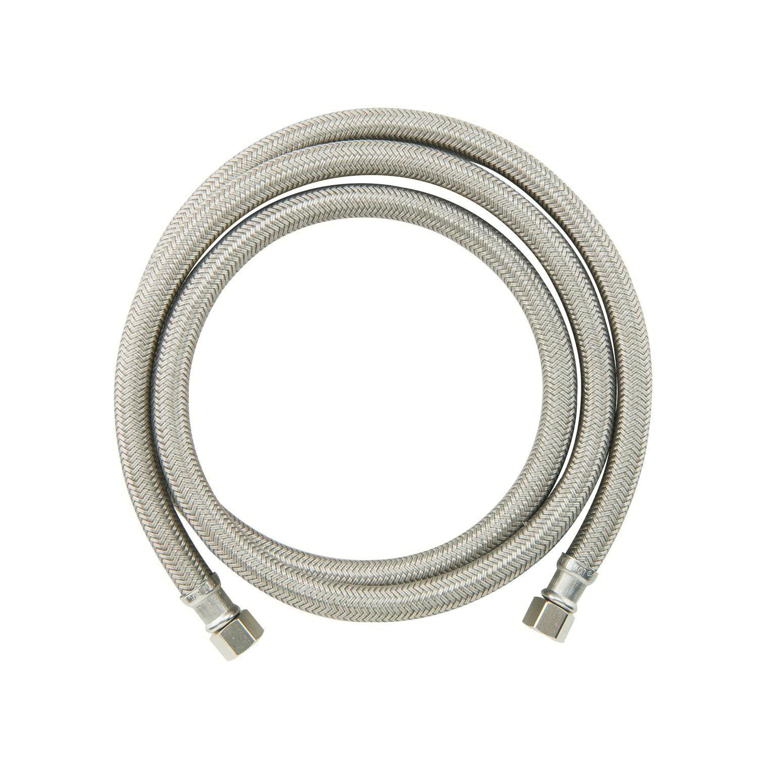 BrassCraft® Speedi Plumb® PLUS B1-60DW F B1-DW Flexible Lead Free Braided Water Dishwasher Connector, 3/8 in Nominal, Compression End Style, 60 in L, 125 psi Working, Polymer, Import