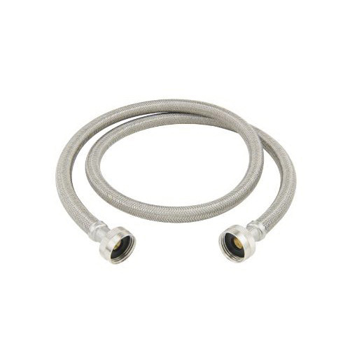 BrassCraft® Speedi Plumb® PLUS BL12-72WA Flexible Braided Washing Machine Connector, 3/4 in, Female Hose Thread, 72 in L, 125 psi, Polymer, Domestic