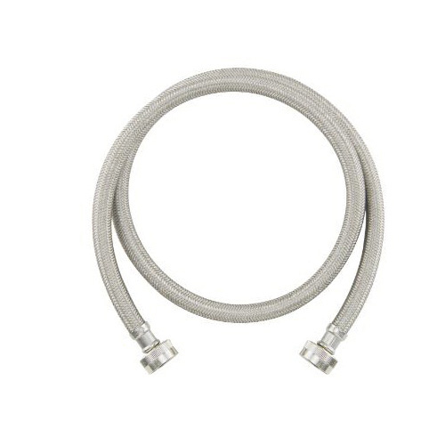 BrassCraft® Speedi Plumb® PLUS BL12-72WA F BL12-WA Flexible Lead Free Braided Washing Machine Connector, 3/4 in Nominal, Female Hose Thread End Style, 72 in L, 125 psi Working, Polymer, Import