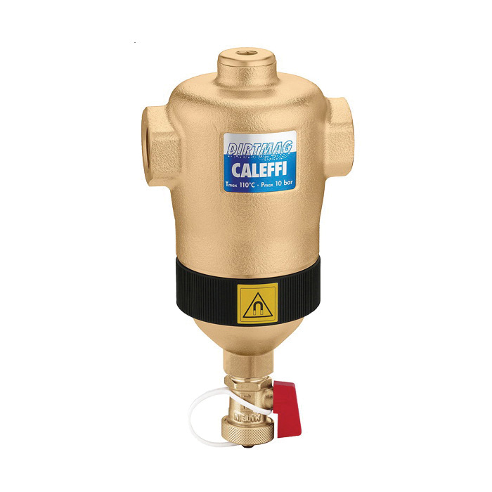 Caleffi DIRTMAG® 546341A Dirt Separator With Magnet, 1-1/2 in Nominal, C Connection, 150 psi Working, 32 to 250 deg F, Brass