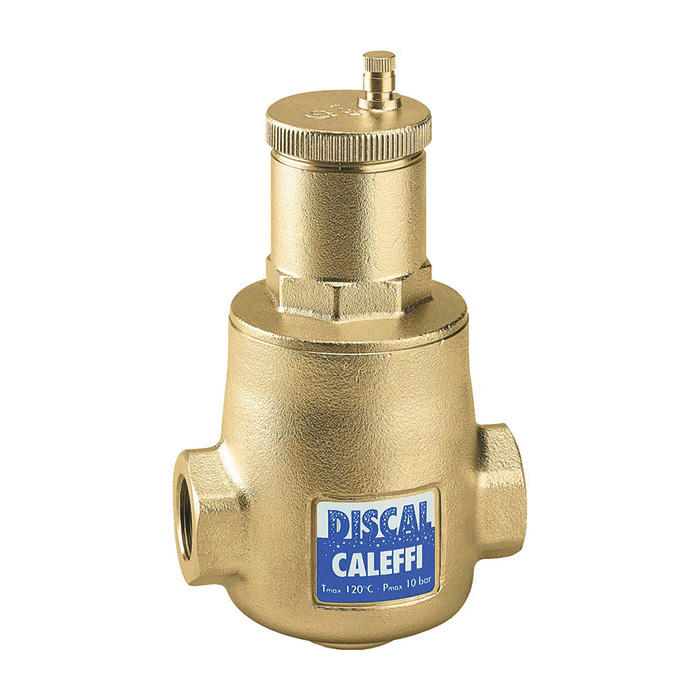 Caleffi DISCAL® 551005A Air Separator, 3/4 in Nominal, FNPT Connection, 150 psi Working, 32 to 250 deg F, Brass