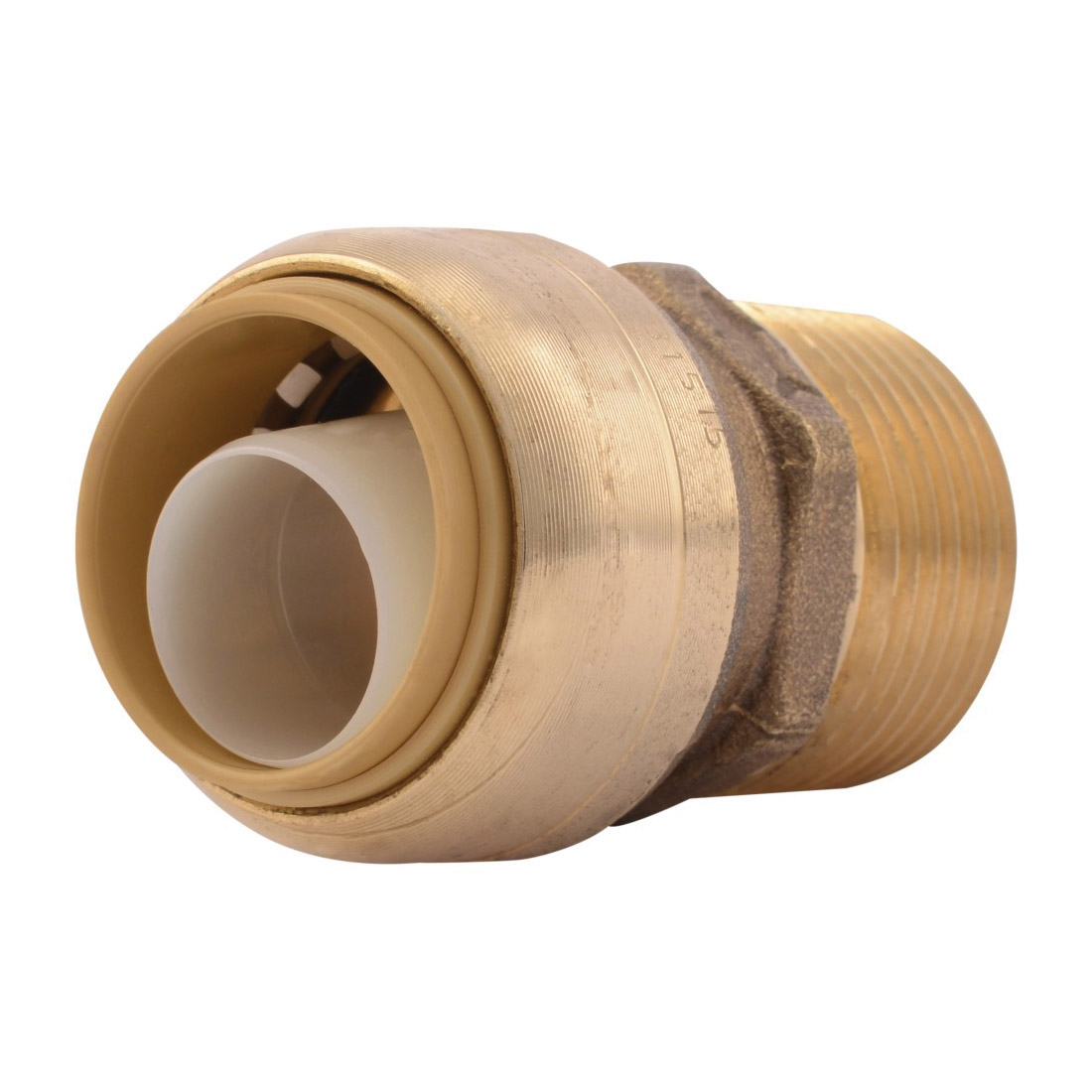 Sharkbite® U134LF Straight Male Connector, 3/4 in Nominal, Push-Fit x MNPT End Style, Brass, Import