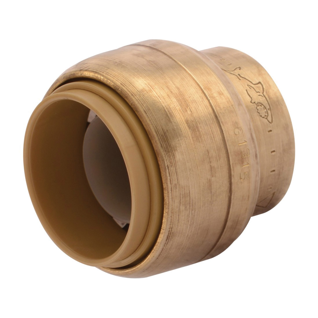 Sharkbite® U518LF Pipe End Cap, 3/4 in Nominal, Push-Fit End Style, Brass, Import