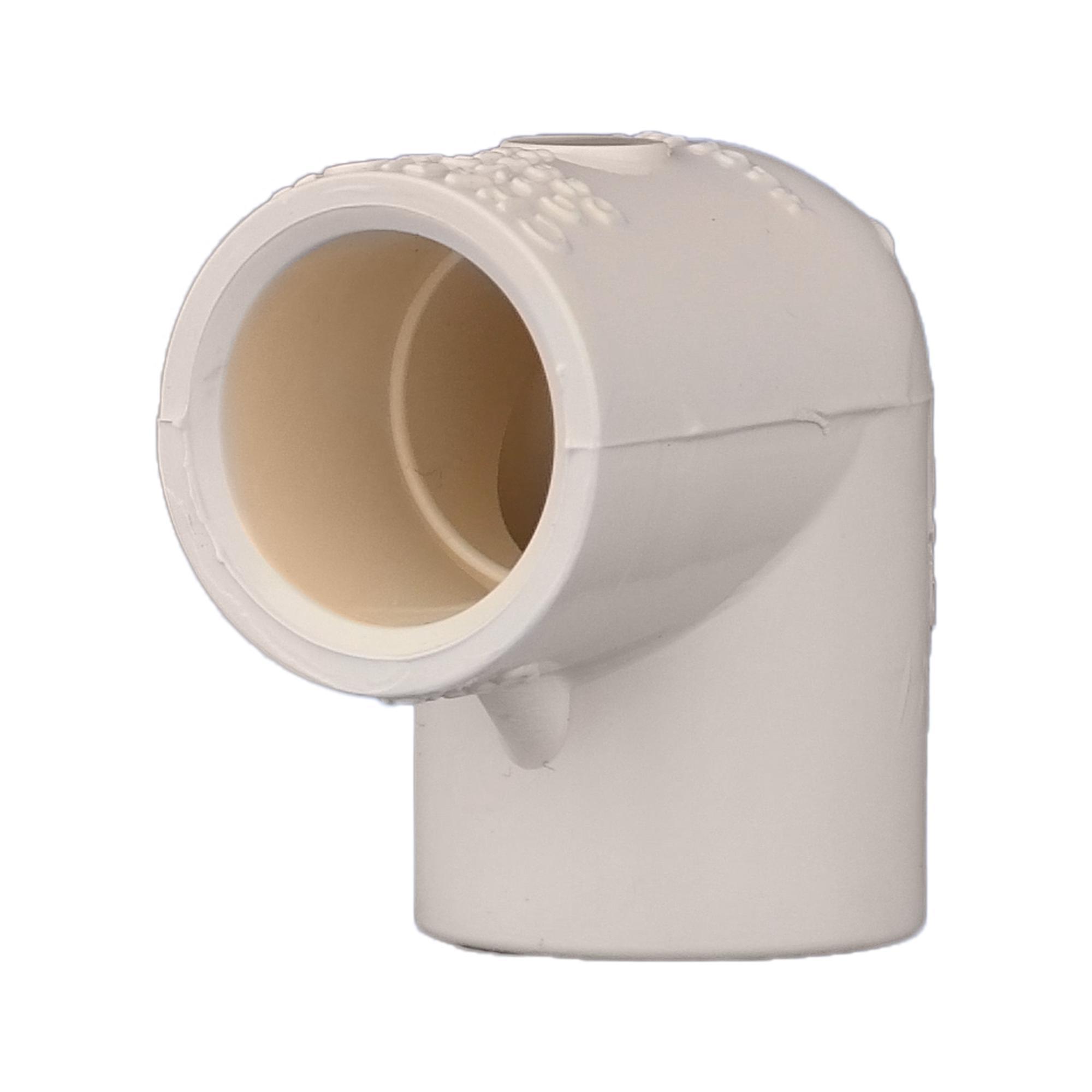 Charlotte CTS 02300 0600 90 deg Elbow, 1/2 in Nominal, Socket End Style, CPVC, Domestic