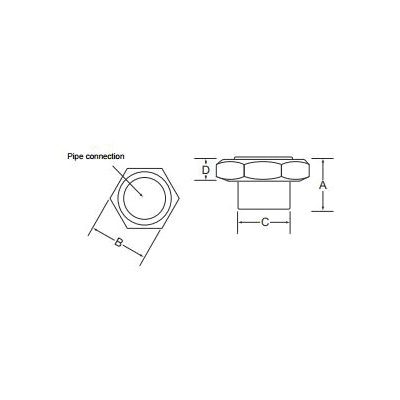 Grundfos 529911 Union set, 3/4 in, Bronze