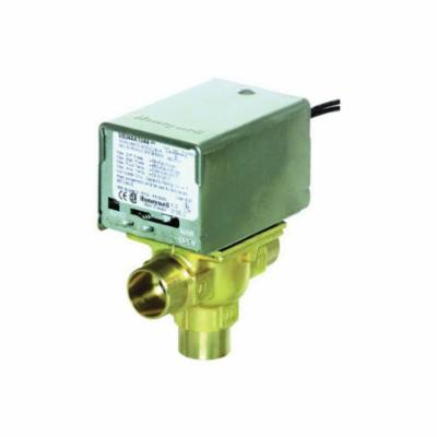 Honeywell Home V8044E1011/U 3-Way Diverting Zone Valve, 3/4 in, C, 125 psi Static, 7 Cv, 24 VAC, Import