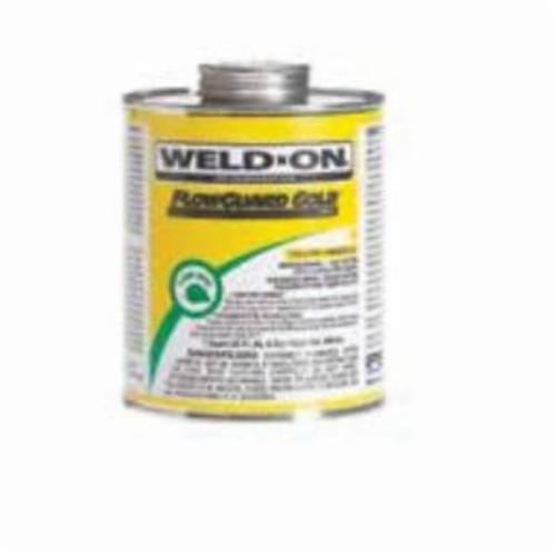 Weld-On® FlowGuard Gold® 11028 Low VOC Medium Body Solvent Cement With Applicator Cap, 0.5 pt Container, Yellow
