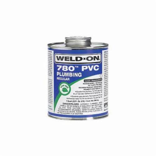 Weld-On® 780™ 14002 Low VOC Regular Body Solvent Cement With Applicator Cap, 1 pt Container, Clear