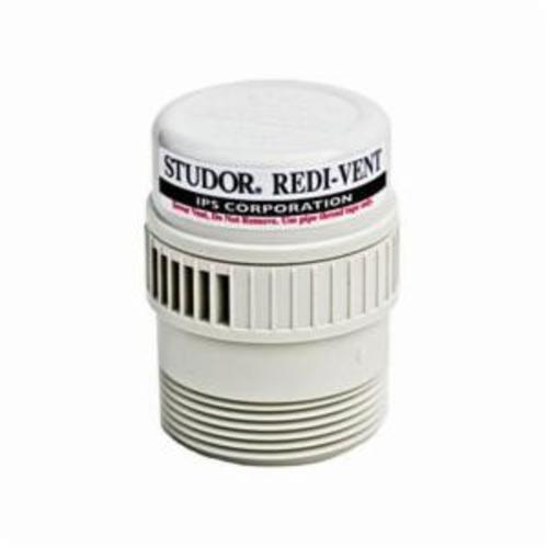 IPS® STUDOR® MINI-VENT® 20346 Adapter, For Use With 1-1/2 and 2 in Pipes, PVC, White, Domestic