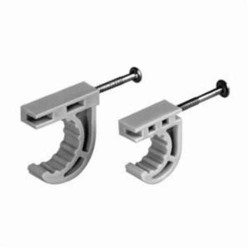 IPS® 82855 Half Clamp With Preloaded Nail, 3/4 in Pipe, Plastic, Domestic