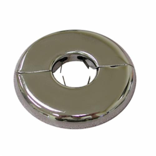 Jones Stephens™ F03075 Heavy Gauge Floor/Ceiling Plate With Springs, 2-21/32 in OD, Steel, Polished Chrome