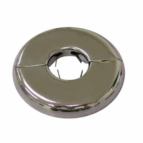 Jones Stephens™ F04200 Heavy Gauge Floor/Ceiling Plate With Springs, 4-3/8 in OD, Steel, Polished Chrome