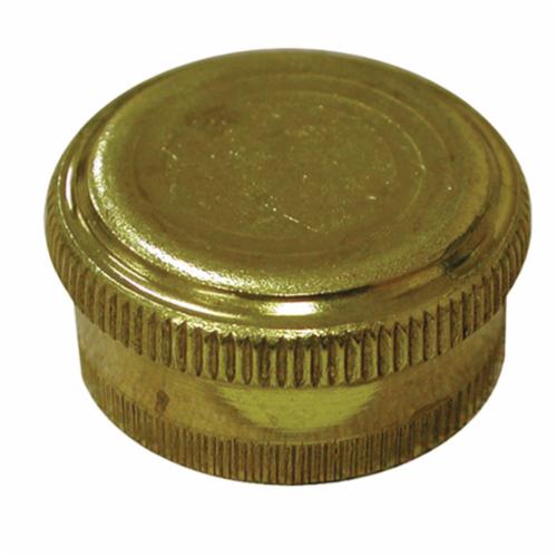 Jones Stephens™ G20055 Garden Hose Cap With Washer, 3/4 in, Female Hose Thread, Brass