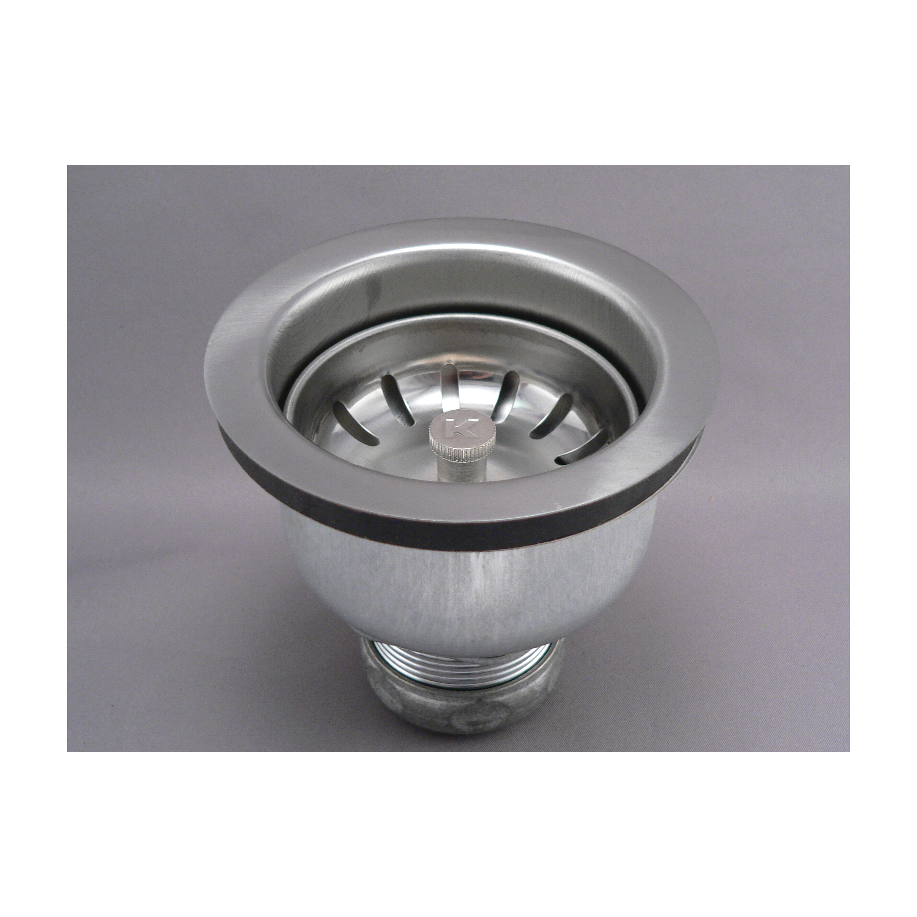 Keeney 1434SS Fixed Post Strainer With Power Ball Closure, Stainless Steel, Import
