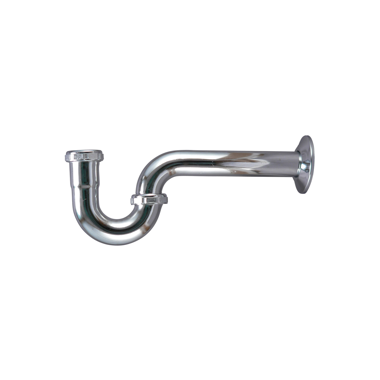 Keeney 301CP Commercial Grade P-Trap, 1-1/4 in Inlet x 1-1/4 in Outlet, Brass, Import