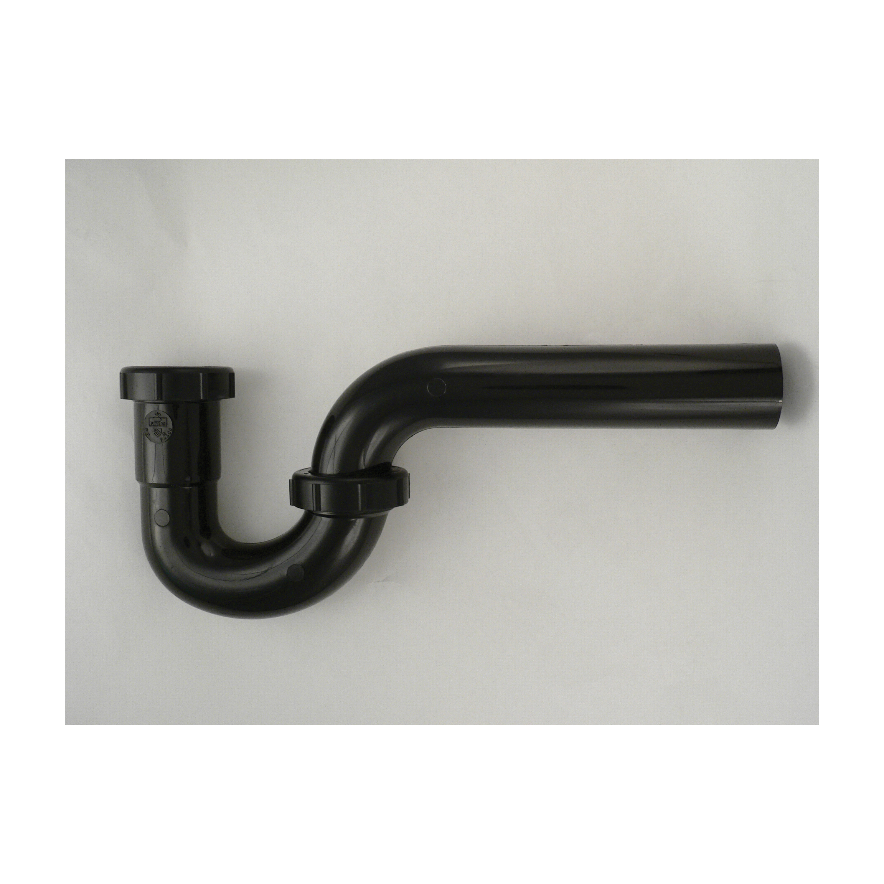 Keeney 400TTB P-Trap With SCH 40/STD Marvel Connector, 1-1/2 in Inlet x 1-1/2 in Outlet, Black, Polypropylene, Compression x Solvent Weld Connection