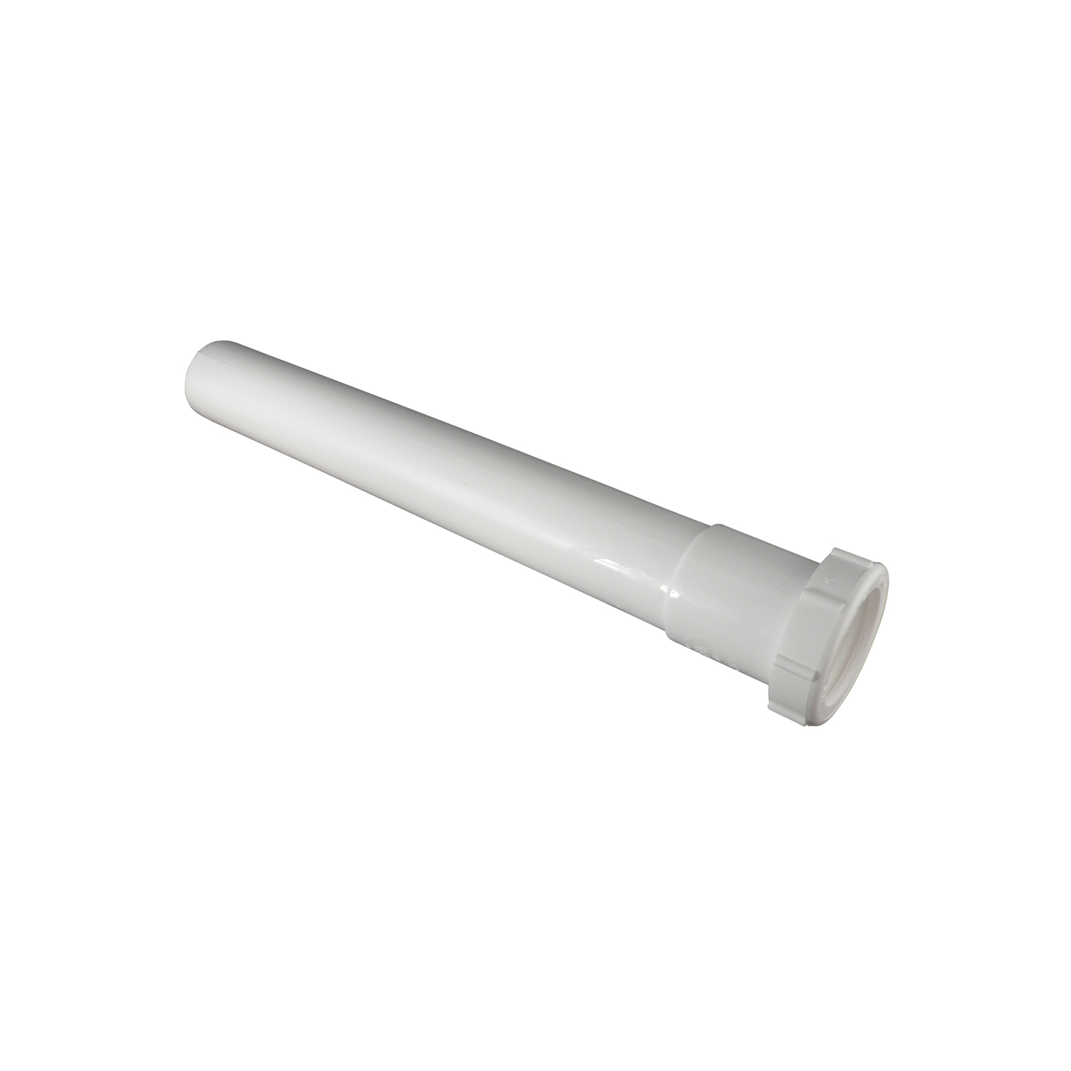 Keeney 40-12W Extension Tube, 1-1/2 in ID x 12 in L, Polypropylene, White
