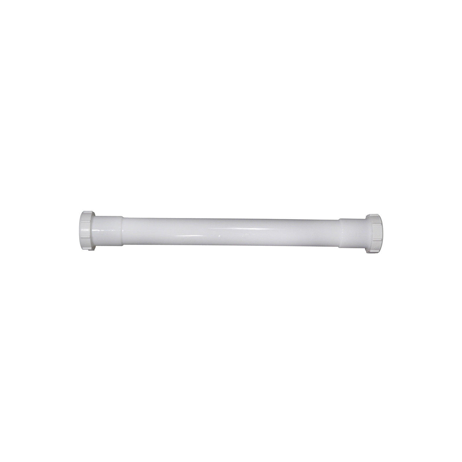 Keeney 42-16W Extension Tube, 1-1/4 in ID x 16 in L, Polypropylene, White