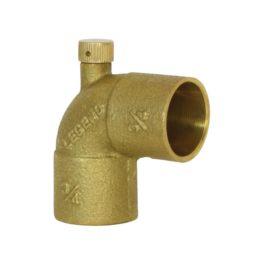 LEGEND 302-243NL Drain Elbow, 3/4 in Nominal, C x C End Style, Copper, Import