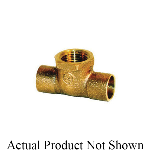 LEGEND 302-344NL Pipe Tee, 3/4 in Nominal, C x C x FNPT End Style, Copper, Import