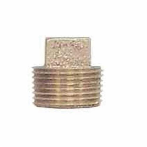 LEGEND 310-183NL Square Head Pipe Plug, 1/2 in Nominal, MNPT End Style, 125 lb, Bronze, Import