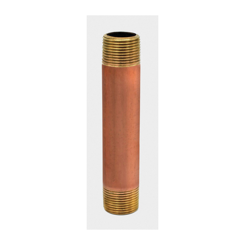 LEGEND 311-102 Pipe Nipple, 1 in Nominal, 2 in L, Brass, Thread End Style, SCH 40/STD, Domestic