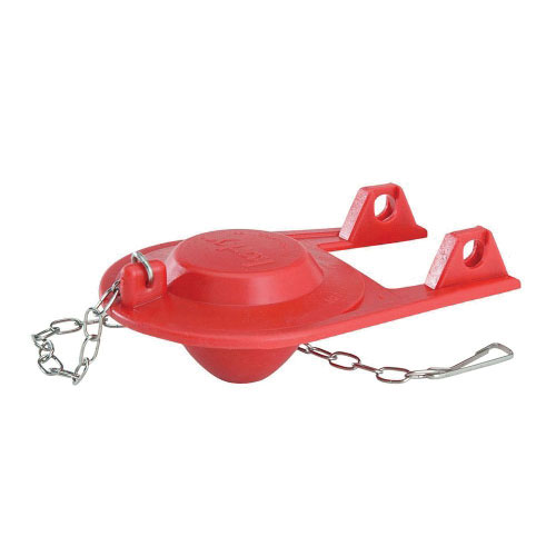 Korky® 2001BP Premium Universal Flapper, Rubber, Red, Domestic