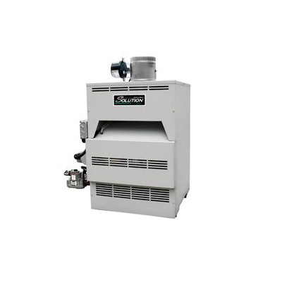 Lochinvar® SOLUTION™ CBN180 Gas Boiler, Natural Gas Fuel, 180000 Btu/hr Input, 1-1/2 in NPT Water Connection, Intermittent Electronic Ignition, Domestic