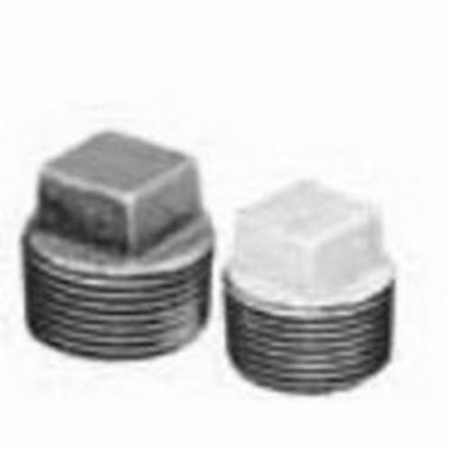 Matco-Norca™ ZMBPL03 Square Head Pipe Plug, 1/2 in Nominal, Thread End Style, 150 lb, Malleable Iron, Black, Import