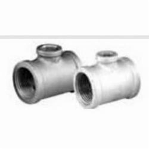 Matco-Norca™ ZMBTR0504 2-Size Pipe Reducing Tee, 1 x 1 x 3/4 in Nominal, Thread End Style, 150 lb, Malleable Iron, Black, Import