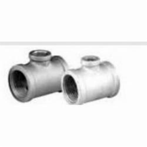 Matco-Norca™ ZMBTR050405 3-Size Pipe Reducing Tee, 1 x 3/4 x 1 in Nominal, Thread End Style, 150 lb, Malleable Iron, Black, Import