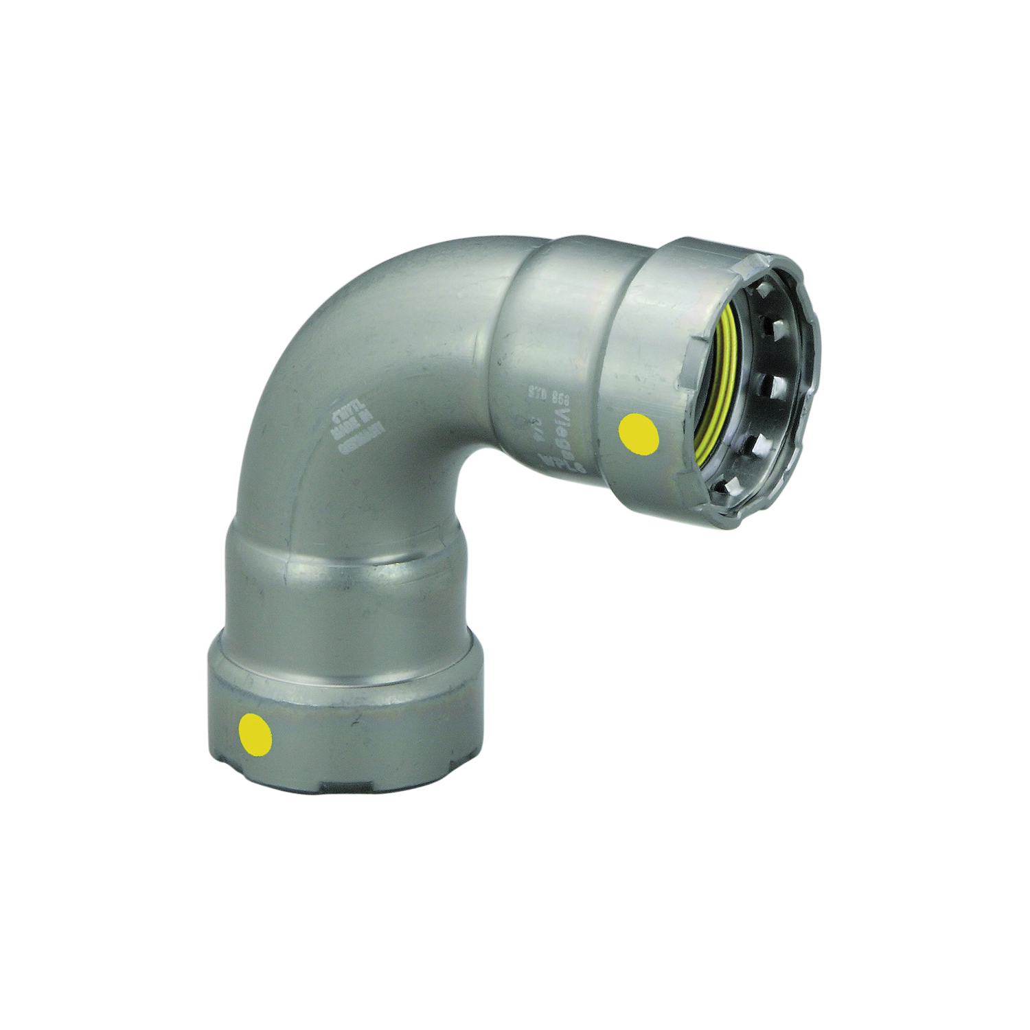 MegaPress®G 25201 90 deg Pipe Elbow, 1/2 in, Press, Carbon Steel, Import