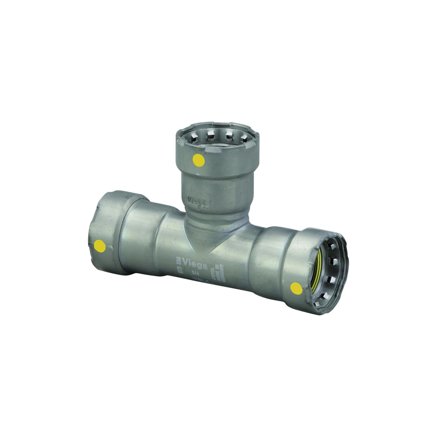 MegaPress®G 25341 Pipe Tee, 1 x 1 x 3/4 in, Press, Carbon Steel, Import