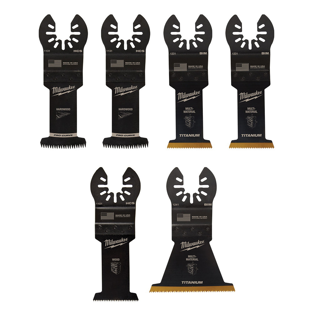 Milwaukee® 49-10-9112 OPEN-LOK™ End Cut Bi-Metal Blade Set, For Use With Oscillating Multi-Tool