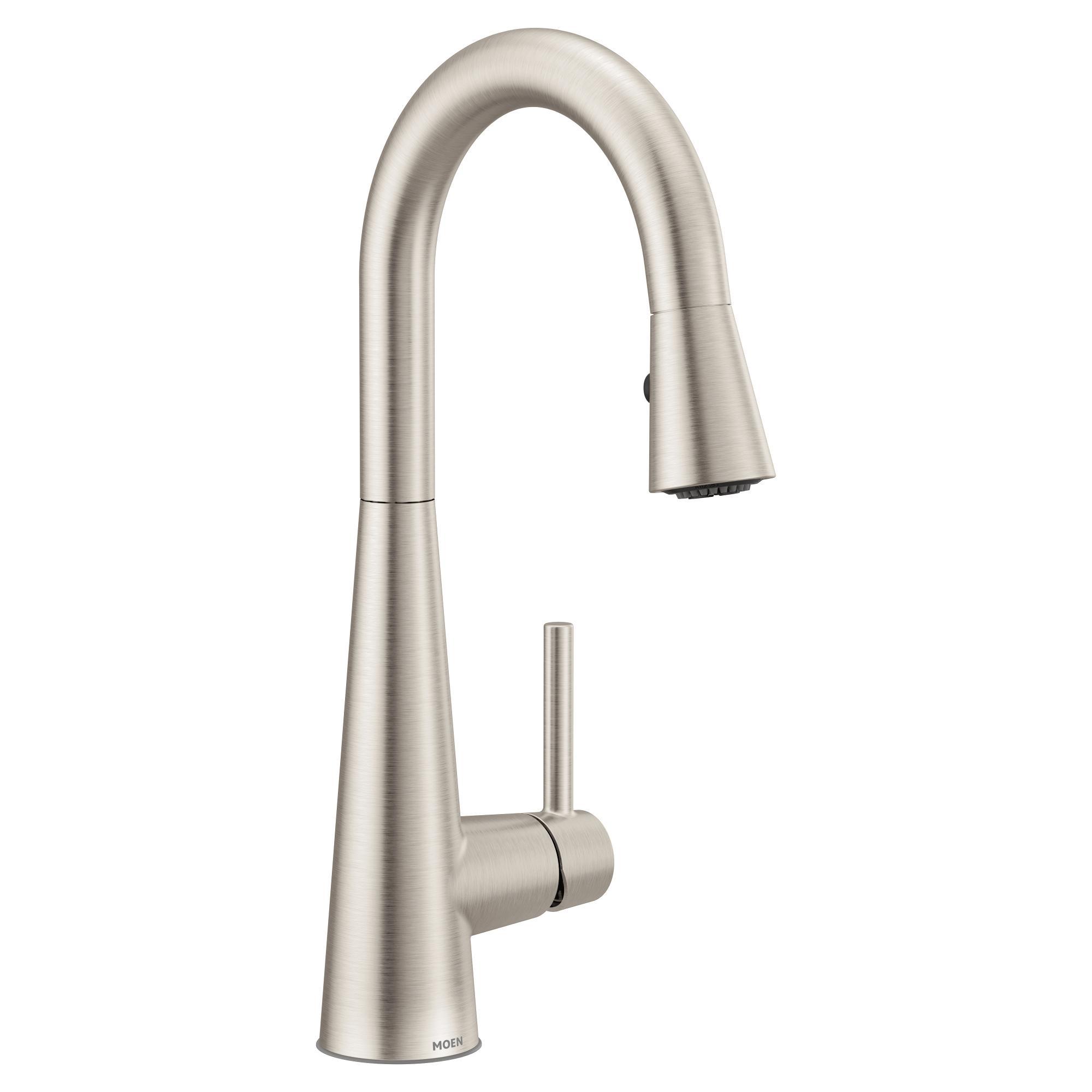 GTS Moen® 7664SRS Sleek™ Pulldown Prep/Bar Faucet, 1.5 gpm Flow Rate