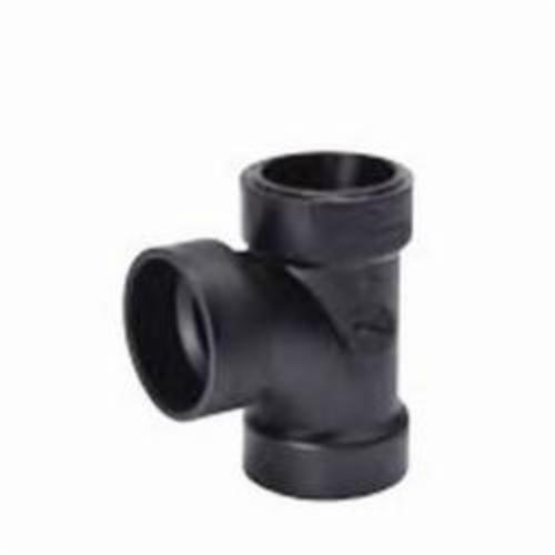 Streamline® 02758 A401 DWV Reducing Sanitary Tee, 2 x 1-1/2 x 2 in Nominal, Hub End Style, ABS, Domestic