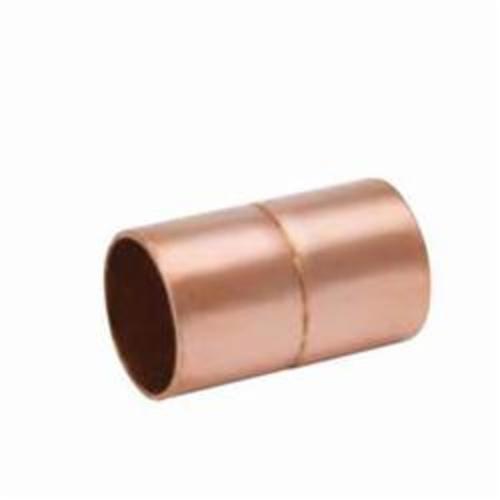 Streamline® W 01022 WC-400 Rolled Stop Pipe Coupling, 1/2 in Nominal, C x C End Style, Wrot Copper, Domestic