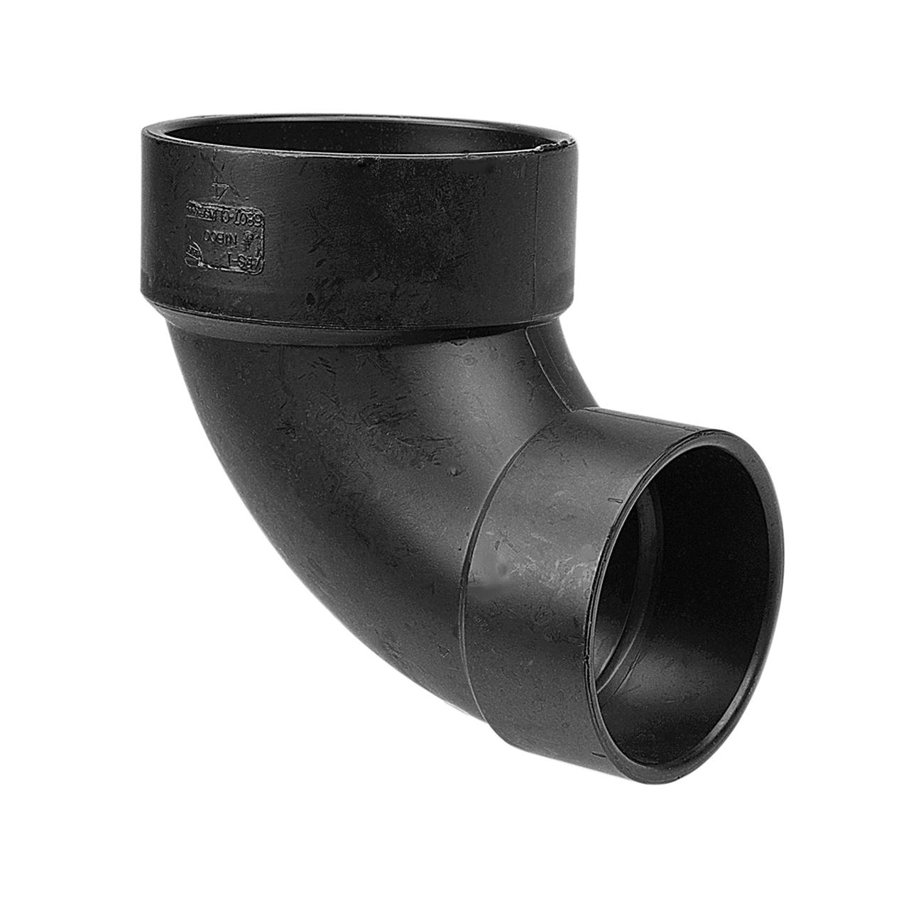 NIBCO® I055800 5807-CL DWV Reducing Closet Elbow With Cap, 4 x 3 in Nominal, Hub End Style, ABS, Domestic