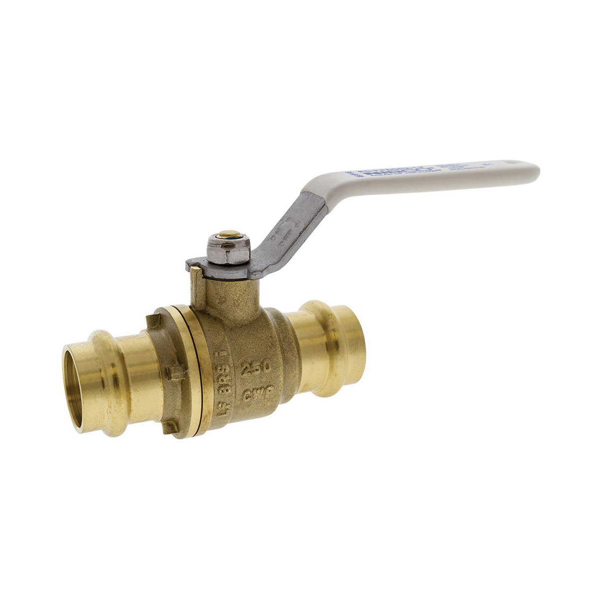 NIBCO® NF998XA PC-FP-600A-LF Ball Valve, 1 in Nominal, Female Press End Style, Brass Body, Full Port, EPDM/PTFE Softgoods, Import