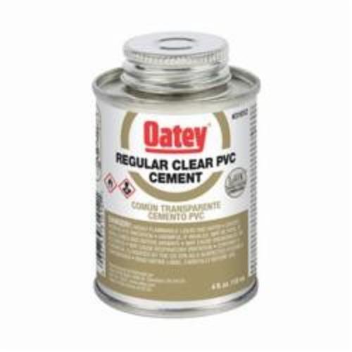 Oatey® 31012 Low VOC Regular Body PVC Cement, 4 oz Container, Clear, For Use With PVC Pipe