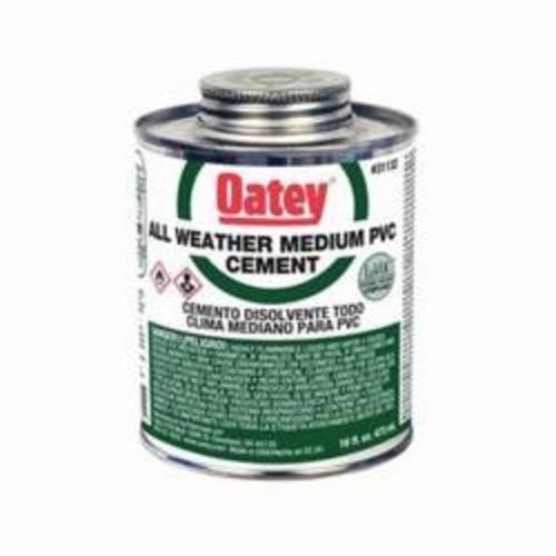 Oatey® 31133 All Weather Low VOC Medium Body PVC Cement, 32 oz Container, Clear