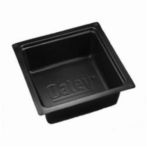 Oatey® 34080 Square Tub Box, 13 in ID Top, 11-1/2 in ID Bottom, Plastic, Black