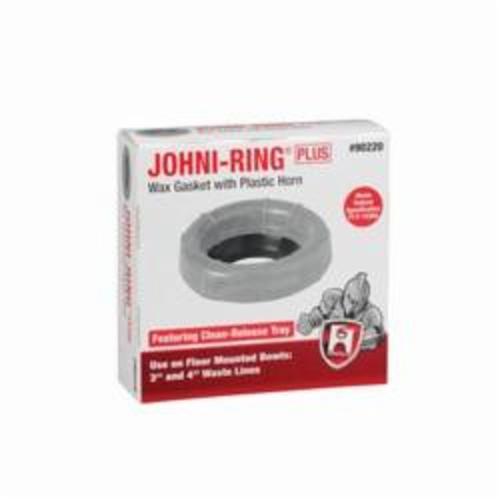 Hercules® 90220 Johni-Ring® Plus Standard Wax Bowl Gasket With Plastic Horn, For Use With 3 and 4 in Waste Lines, 3 or 4 in, Tan