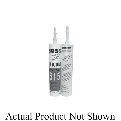 PASCO 1713 Plumbers Silicone Sealant, 10 oz Cartridge, Clear, 100% Silicone Base