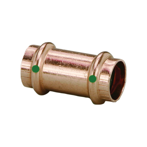 ProPress® 78197 Pipe Coupling, 2 in Nominal, Press End Style, Copper, Import