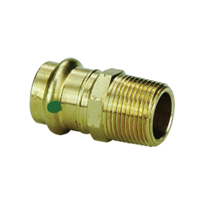 ProPress® 79275 Pipe Adapter, 1-1/2 in Nominal, Press x MNPT End Style, Bronze, Import