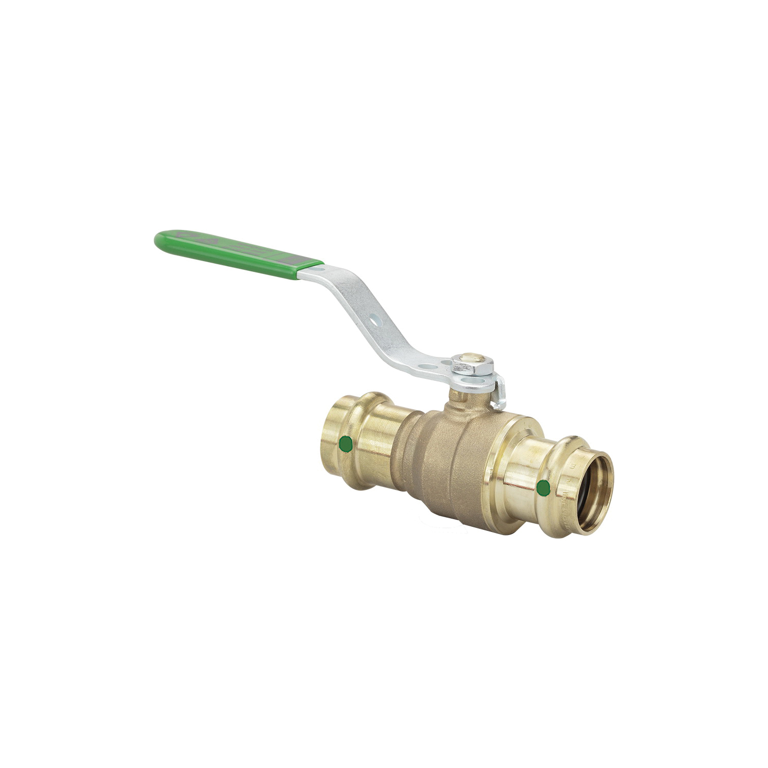 ProPress® 79920 Ball Valve With Lock Metal Handle, 1/2 in Nominal, Press End Style, Bronze Body, Full Port, EPDM Softgoods, Import