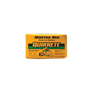 QUIKRETE® 1102-60 Mortar Mix, 60 lb Bag, Gray